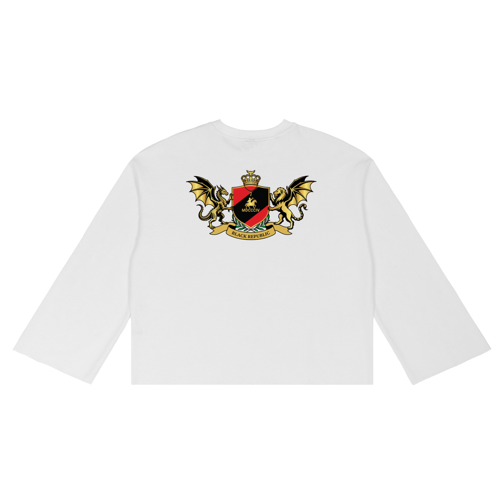 Waffle Raw Edge Tee