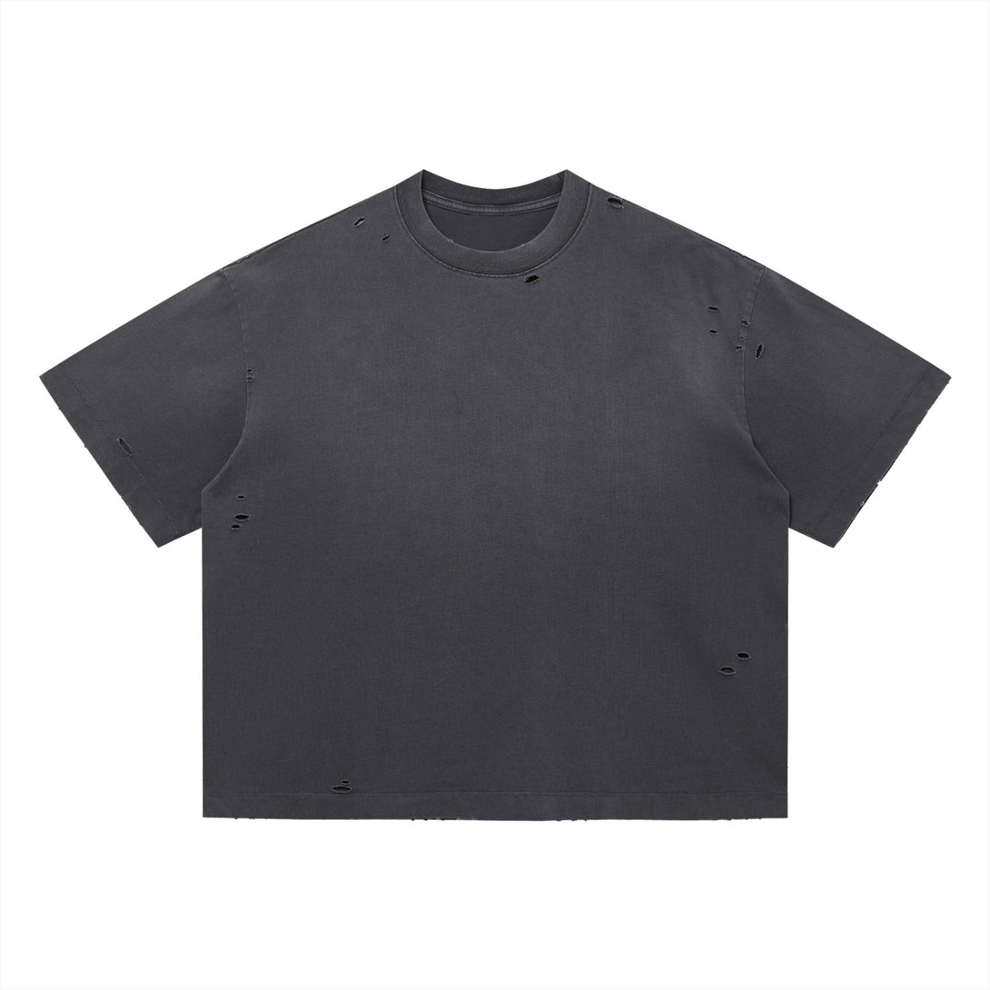 Vintage Washed Distressed Boxy Oversized Tee
