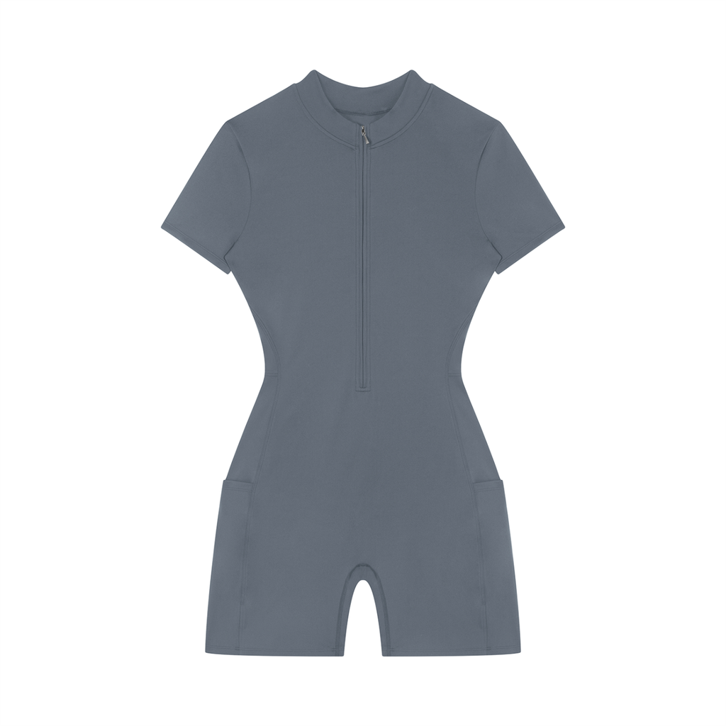 1804 Women's Quarter-Zip Short Sleeve Romper
