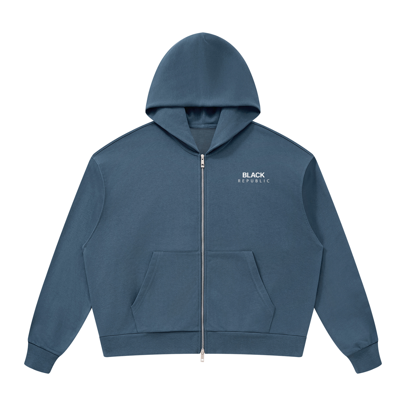 Drop Shoulder Full Zip Hoodie