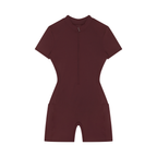 1804 Women's Quarter-Zip Short Sleeve Romper