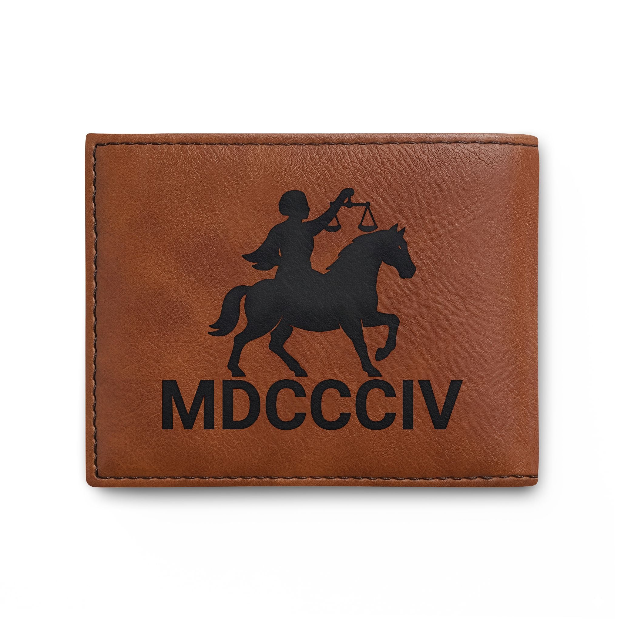 "Black Capitalist Matter" Embossed Leather Card Wallet