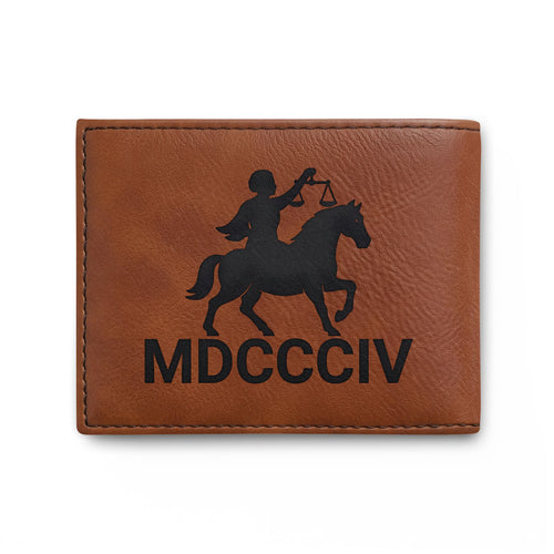 "Black Capitalist Matter" Embossed Leather Card Wallet