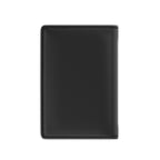 Black Republic Crest Passport Cover — Luxury Travel Passport Holder with Red & Gold Heraldic Shield