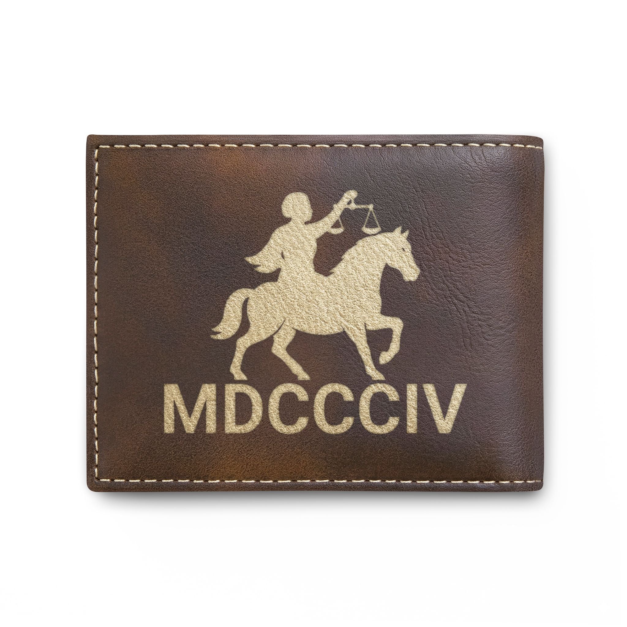 "Black Capitalist Matter" Embossed Leather Card Wallet