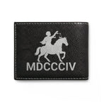 "Black Capitalist Matter" Embossed Leather Card Wallet