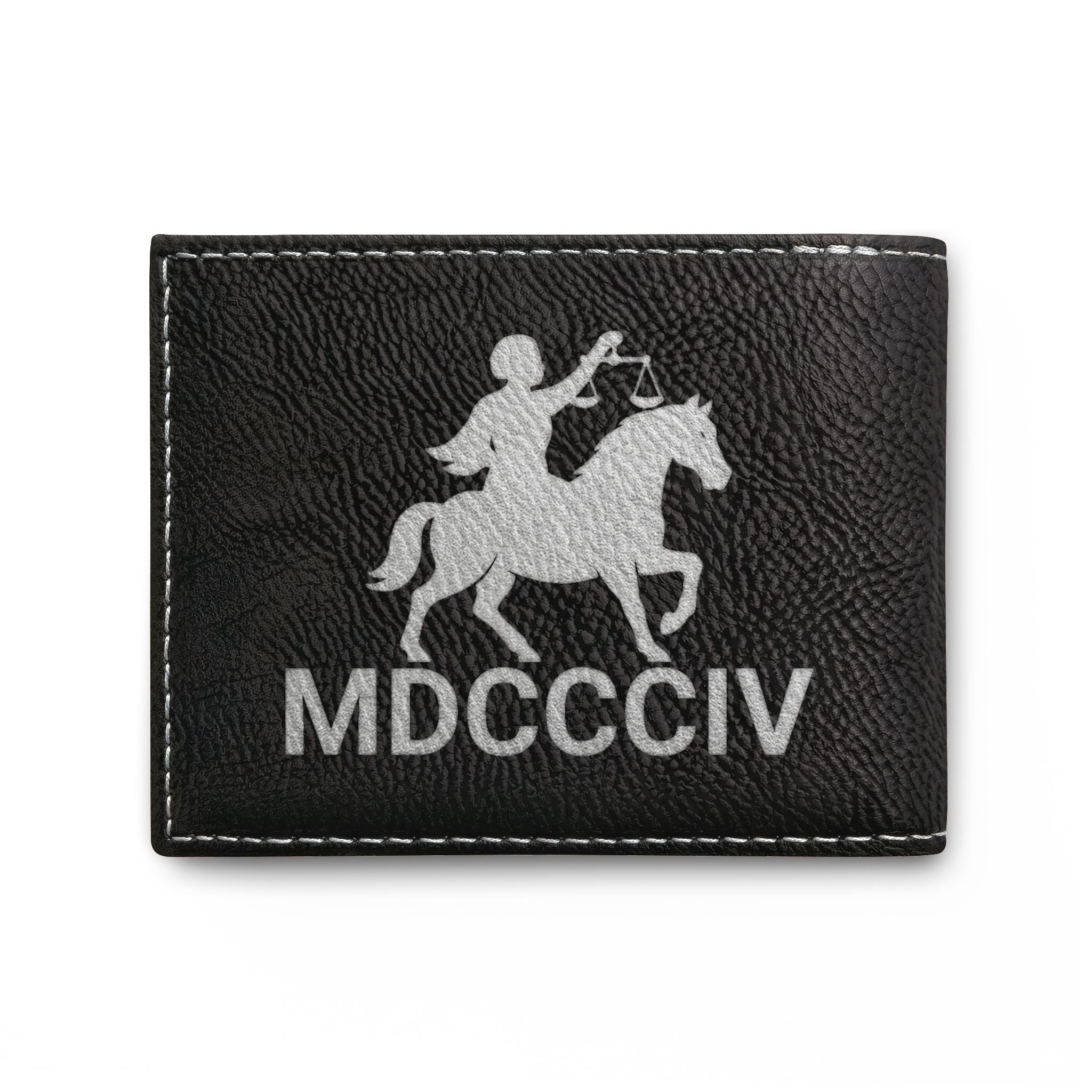 "Black Capitalist Matter" Embossed Leather Card Wallet