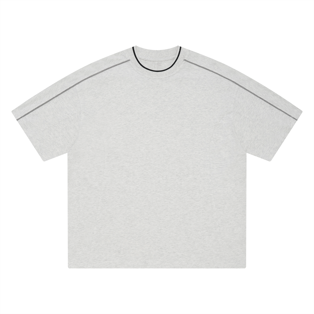 Unisex Oversized Contrast Tape Tee