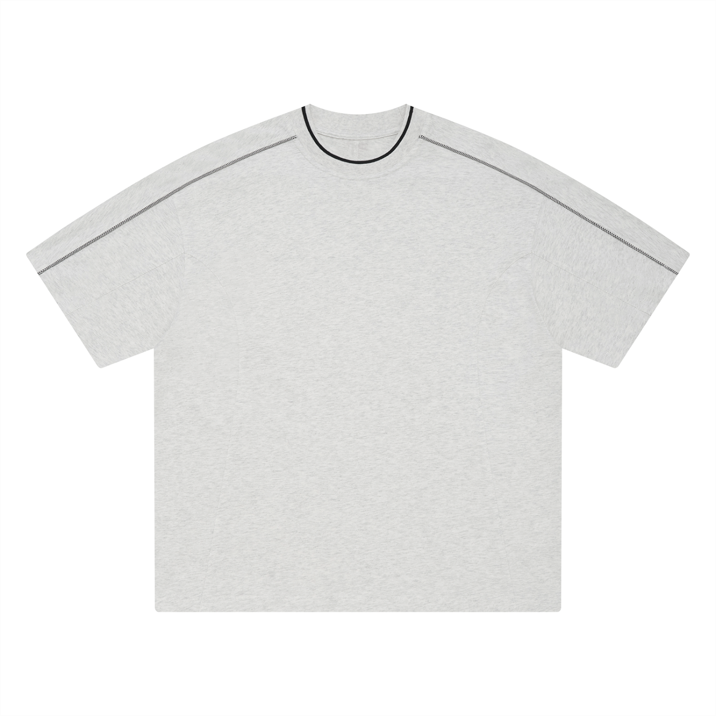 Unisex Oversized Contrast Tape Tee
