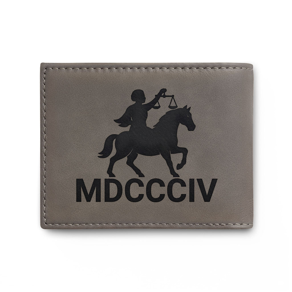 "Black Capitalist Matter" Embossed Leather Card Wallet
