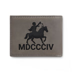 "Black Capitalist Matter" Embossed Leather Card Wallet