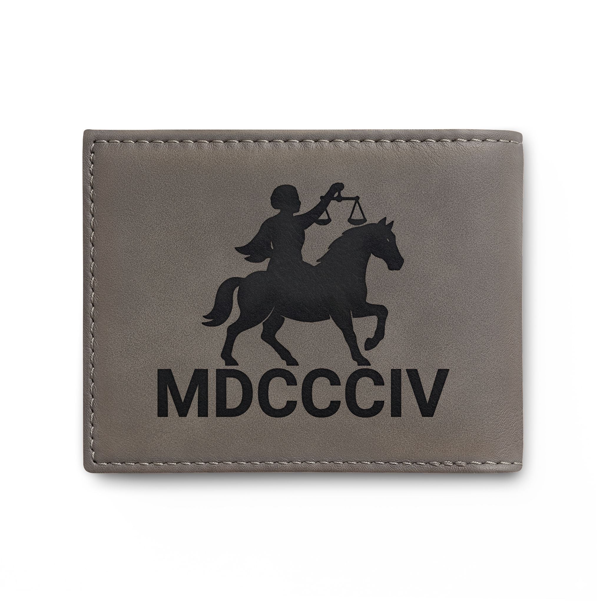 "Black Capitalist Matter" Embossed Leather Card Wallet