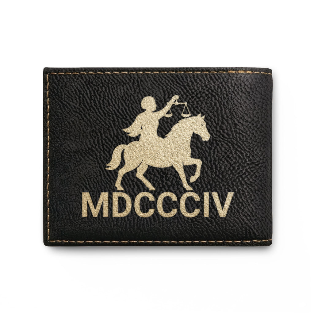 "Black Capitalist Matter" Embossed Leather Card Wallet