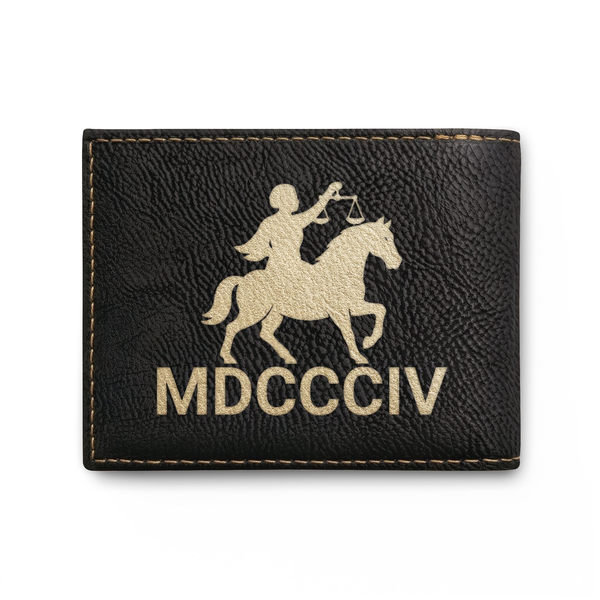 "Black Capitalist Matter" Embossed Leather Card Wallet