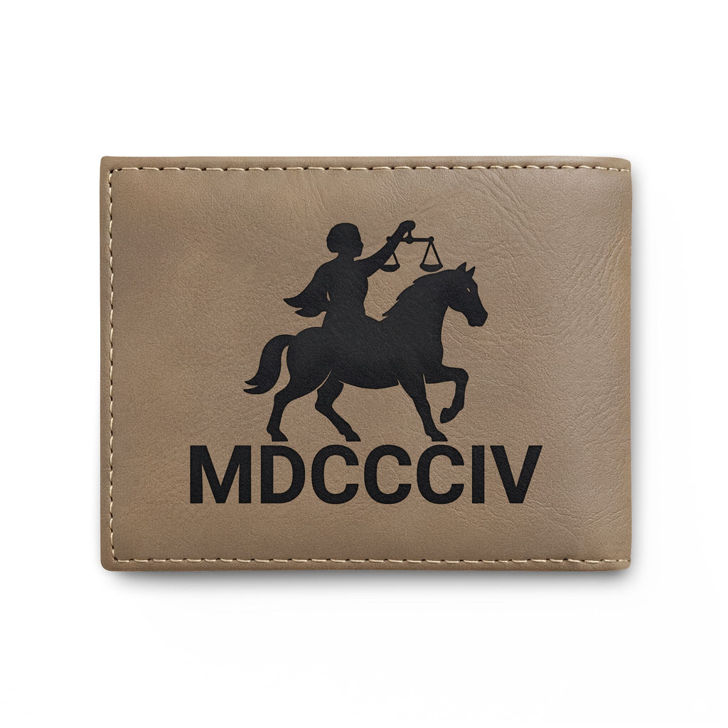 "Black Capitalist Matter" Embossed Leather Card Wallet