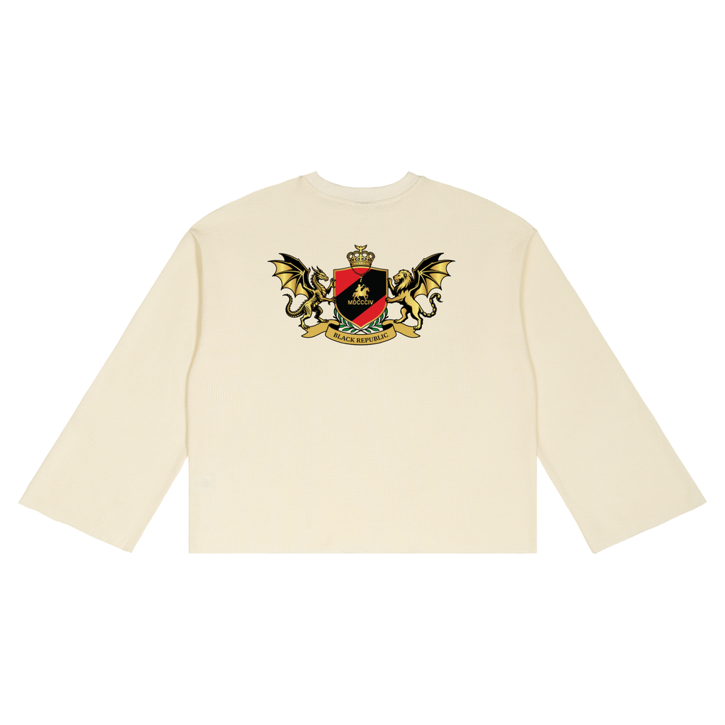 Waffle Raw Edge Tee