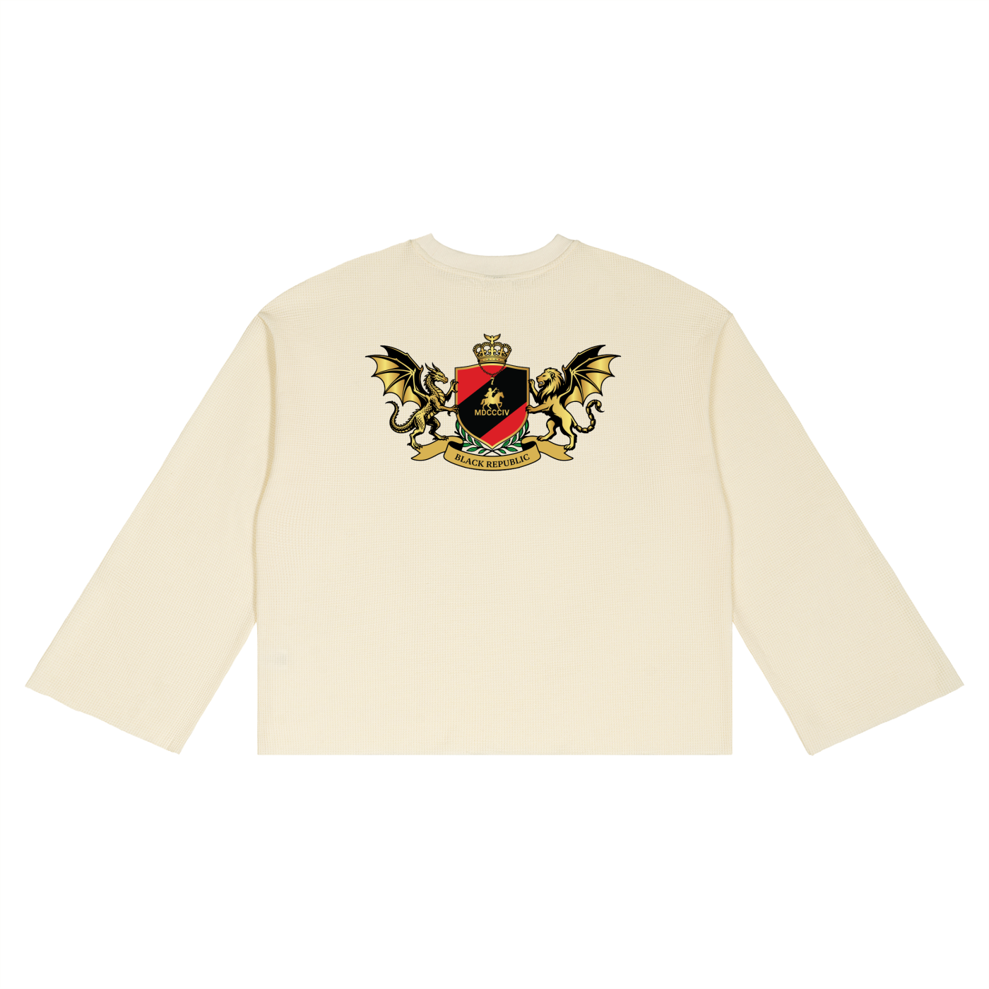Waffle Raw Edge Tee