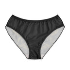 Black Republic Crest Women's Briefs — Gold Heraldic Shield Lingerie