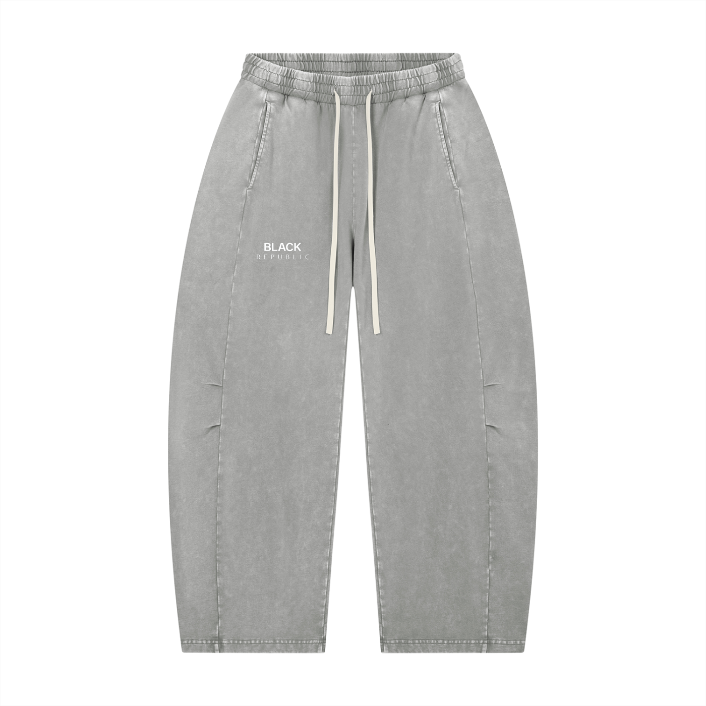 Mineral Wash Barrel Leg Pants