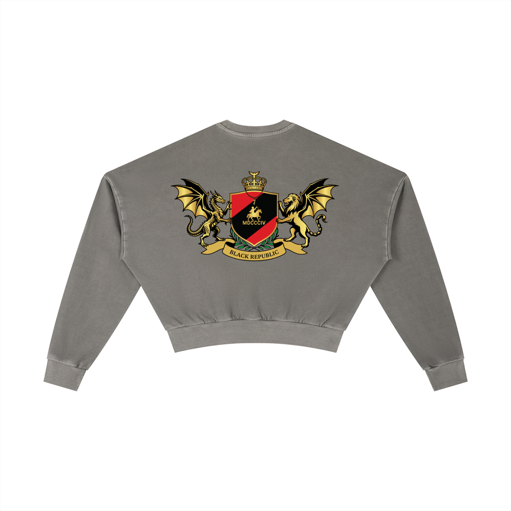 1804 Vintage Washed Cropped Sweatshirt