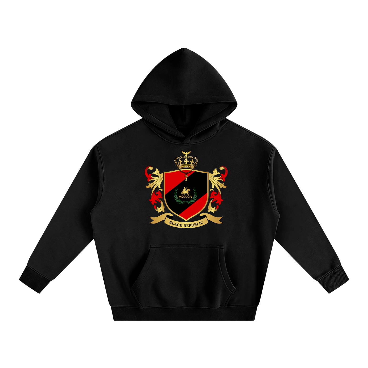 Black Republic Oversize Hoodie