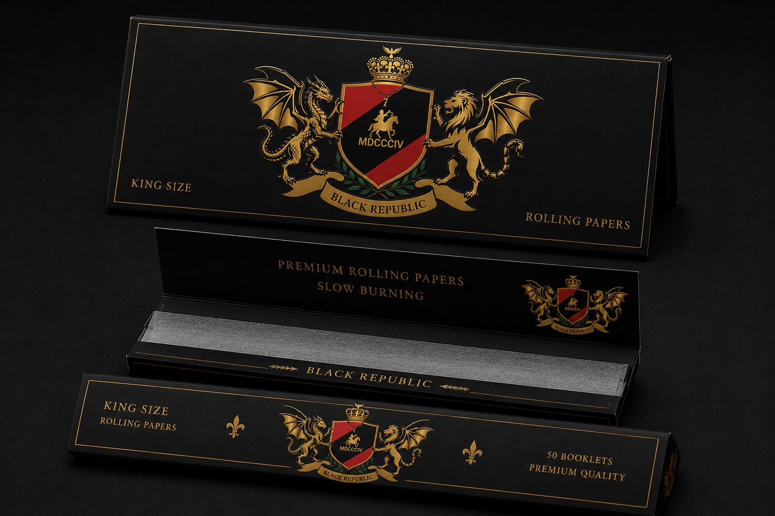 BLACK REPUBLIC Rolling Tray Bundle