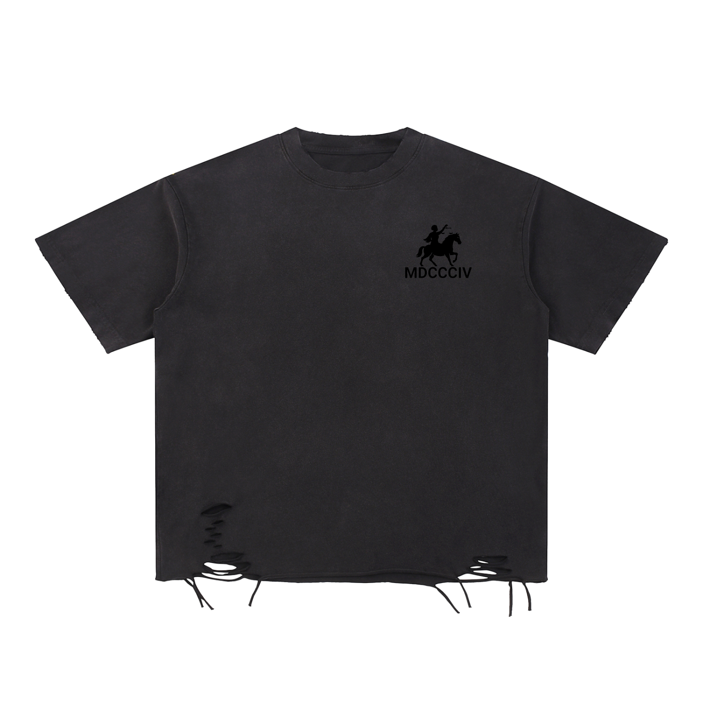 1804 Snow Washed Raw-Hem Tee