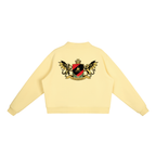 1804  Fleece Mock-Neck Crew Sweatshirt