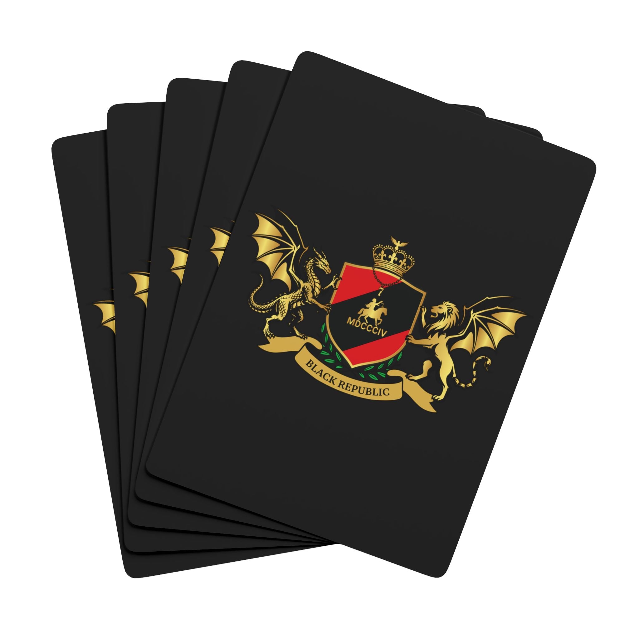 Black Republic Luxury Playing Cards