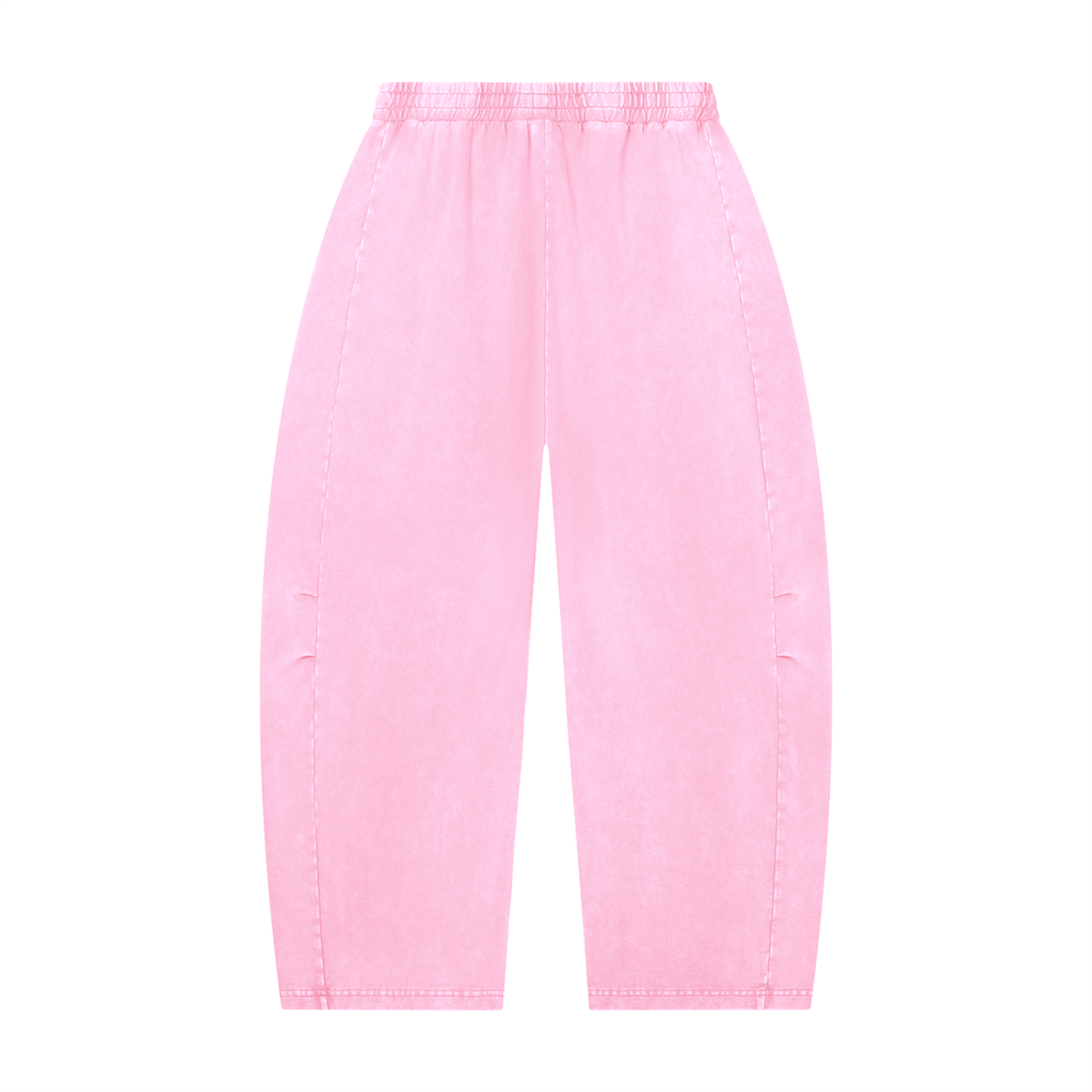 Mineral Wash Barrel Leg Pants