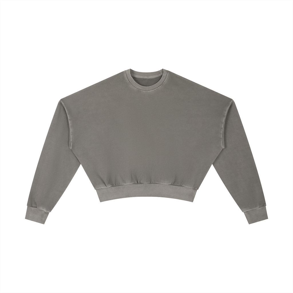 1804 Vintage Washed Cropped Sweatshirt