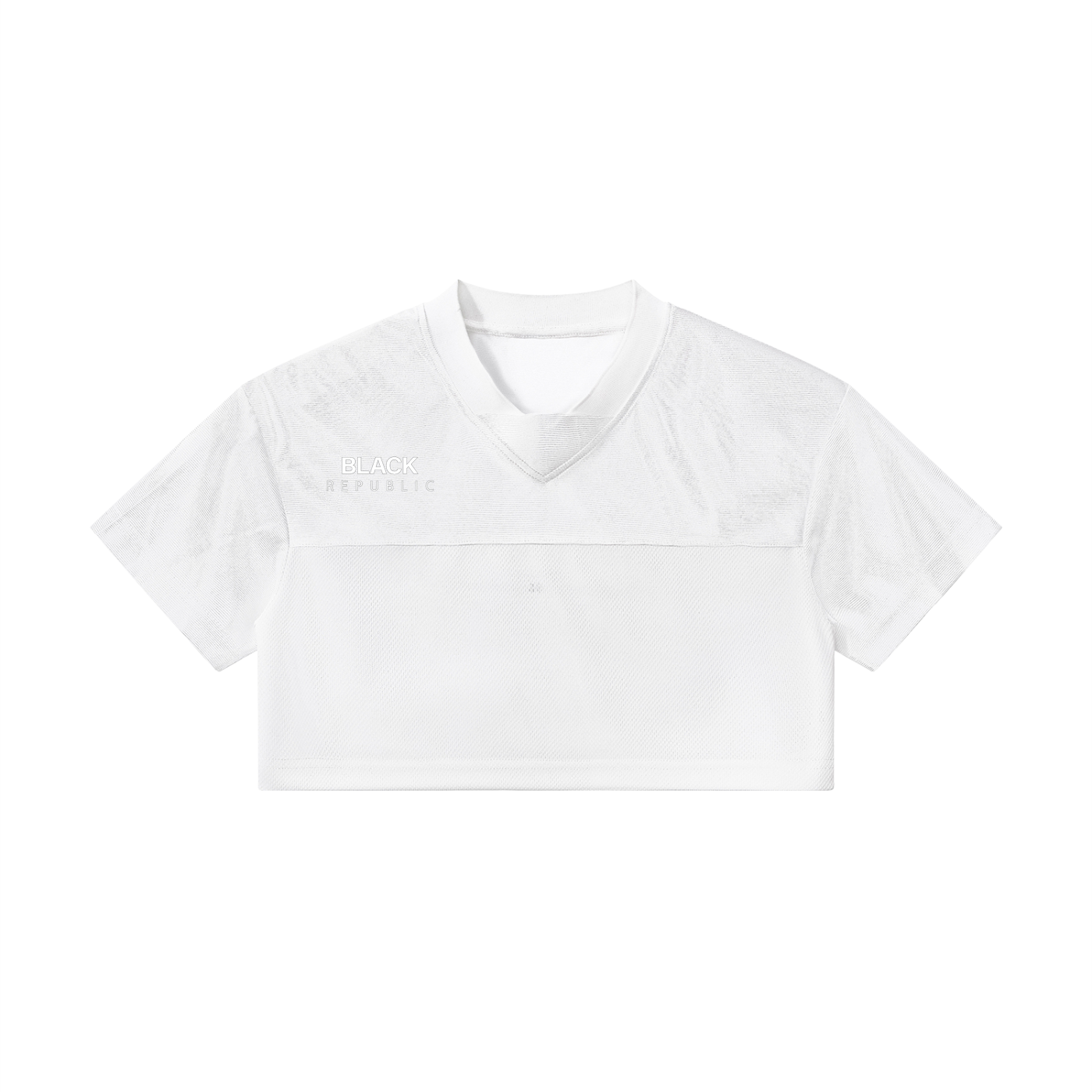 Women’s Cropped Paneled V-Neck Jersey