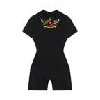 1804 Women's Quarter-Zip Short Sleeve Romper