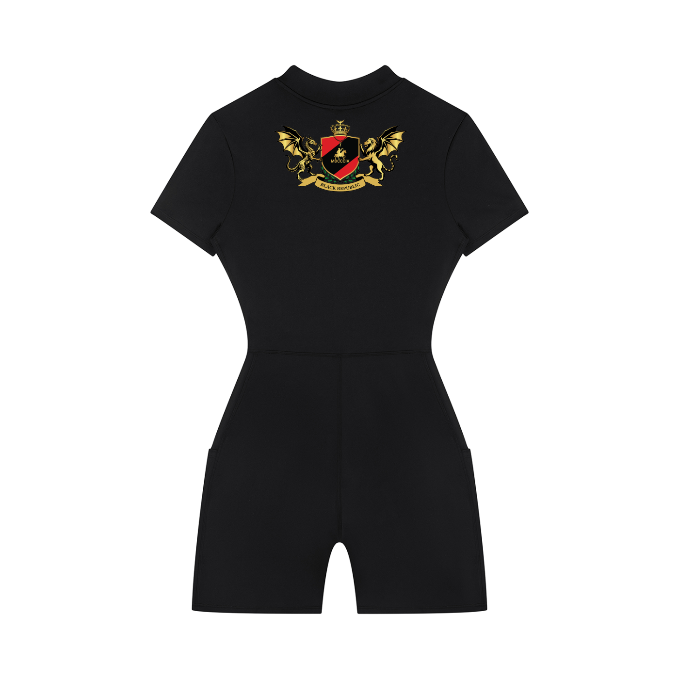 1804 Women's Quarter-Zip Short Sleeve Romper
