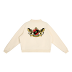 1804  Fleece Mock-Neck Crew Sweatshirt