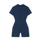 1804 Women's Quarter-Zip Short Sleeve Romper