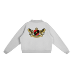 1804  Fleece Mock-Neck Crew Sweatshirt