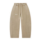 Mineral Wash Barrel Leg Pants