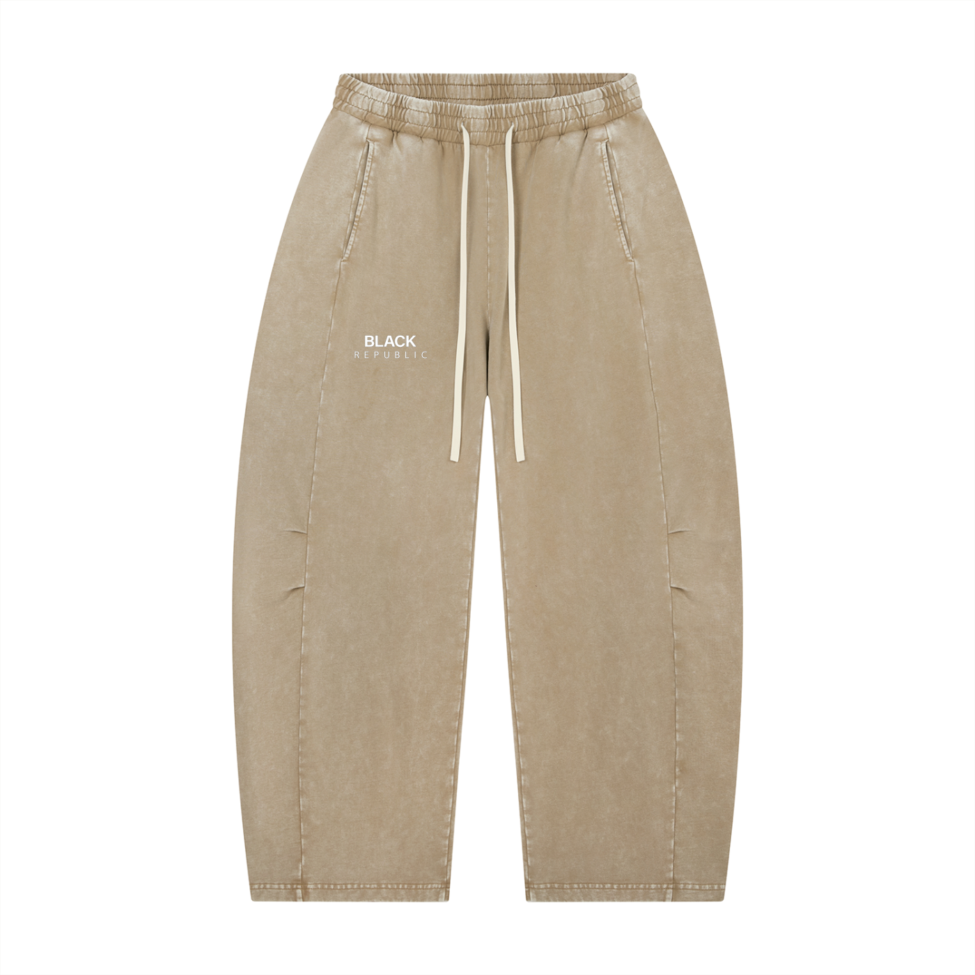 Mineral Wash Barrel Leg Pants