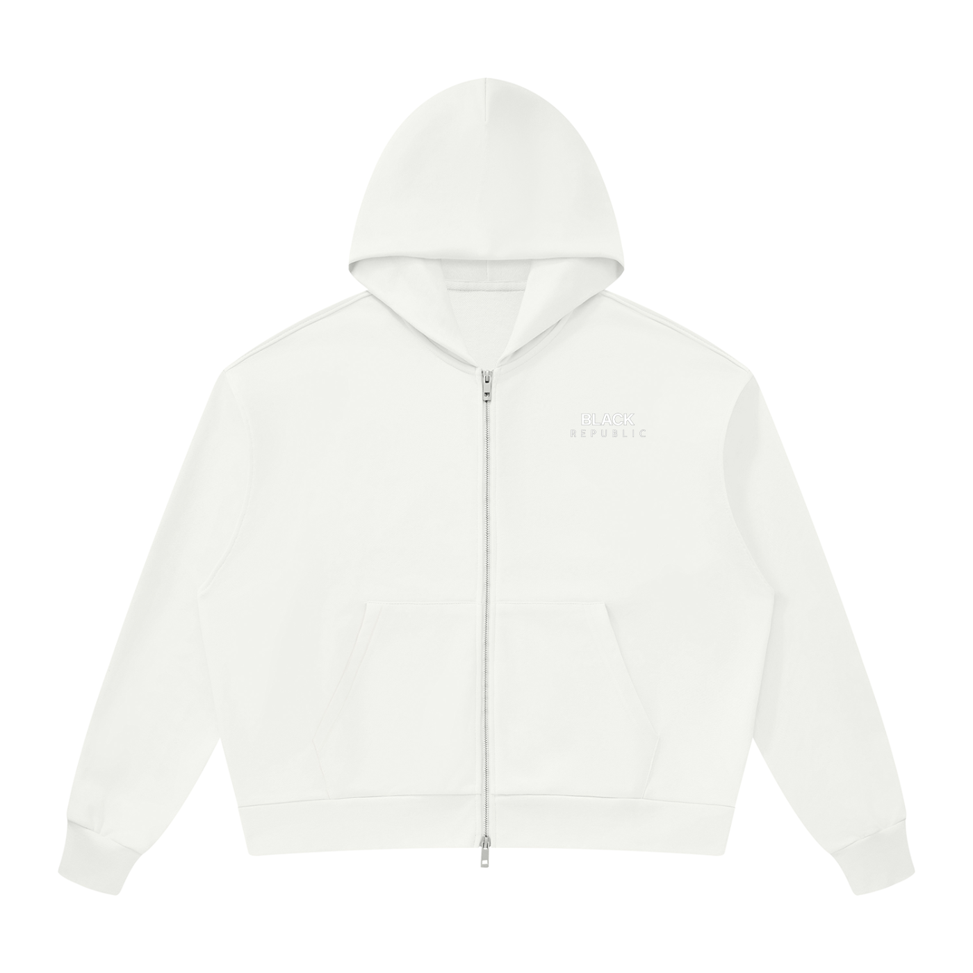 Drop Shoulder Full Zip Hoodie