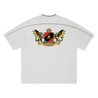 Unisex Oversized Contrast Tape Tee