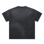 Hand-Frayed Sunfade Paint Splatter Tee