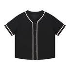 Contrast Piped Button-Up Jersey