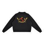 1804  Fleece Mock-Neck Crew Sweatshirt