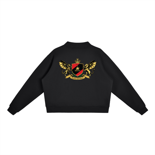 1804  Fleece Mock-Neck Crew Sweatshirt