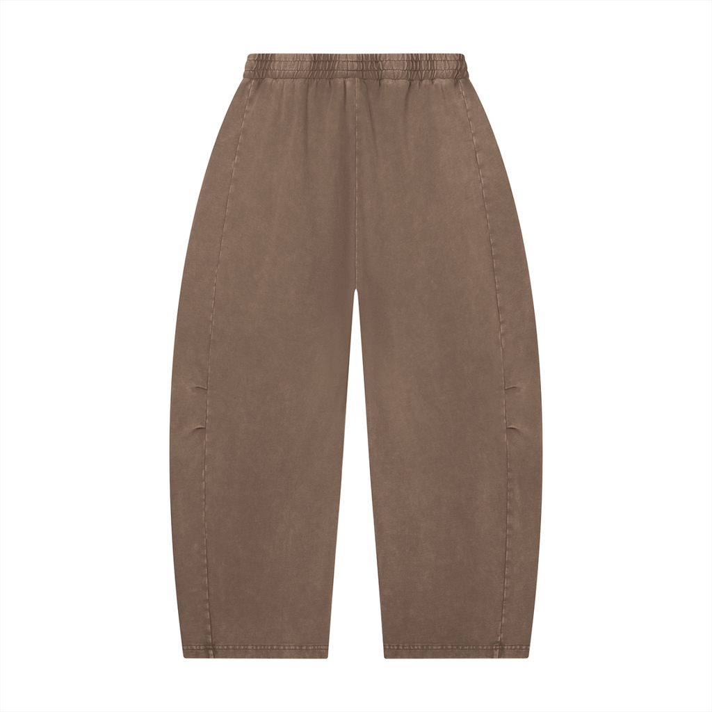 Mineral Wash Barrel Leg Pants