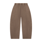 Mineral Wash Barrel Leg Pants
