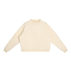1804  Fleece Mock-Neck Crew Sweatshirt