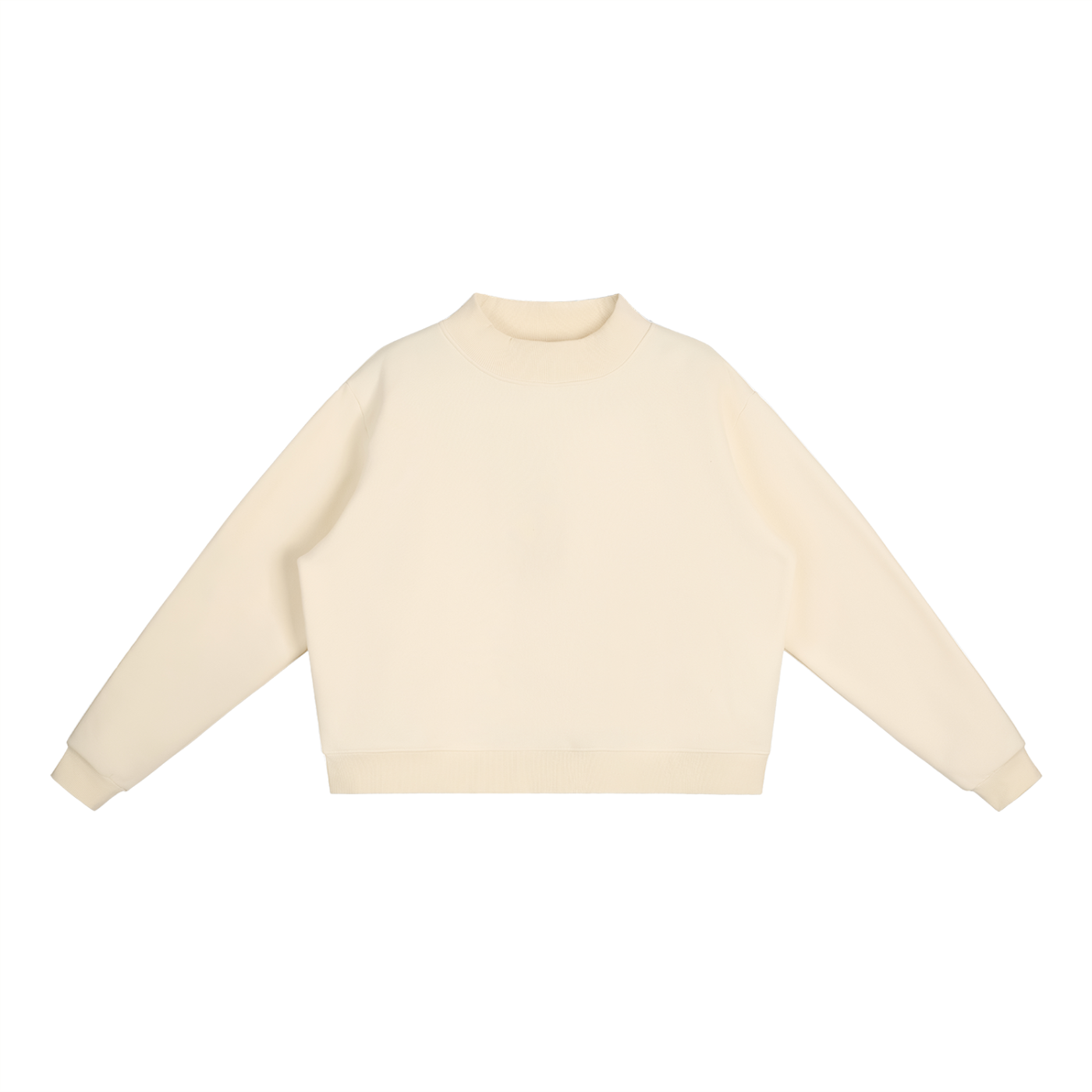 1804  Fleece Mock-Neck Crew Sweatshirt