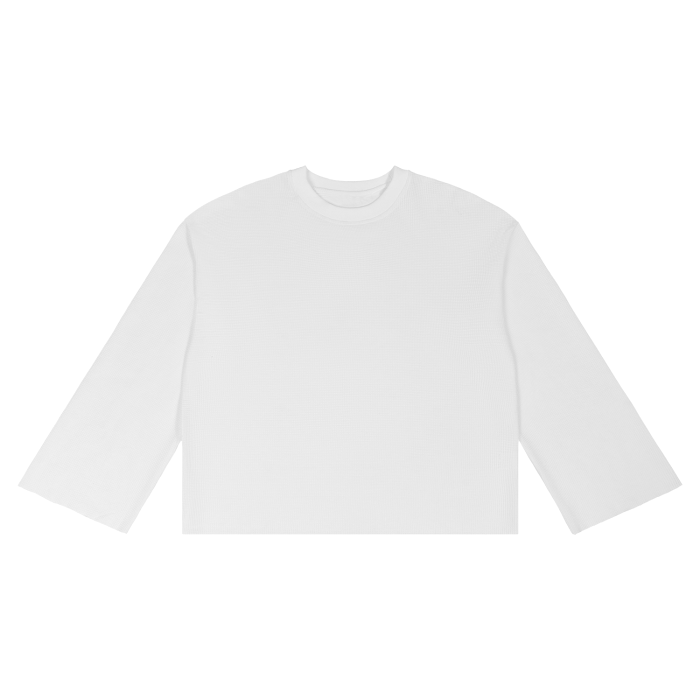 Waffle Raw Edge Tee